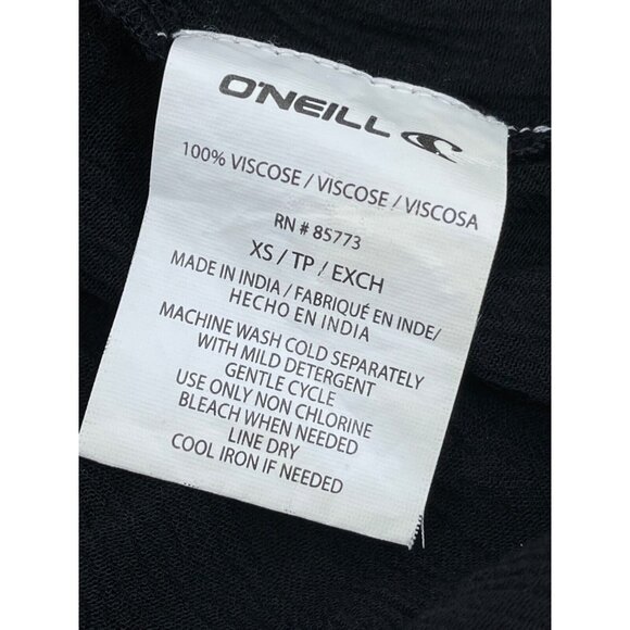 O'Neill Womens XS Beach Swimsuit Cover Up Boho Style Black Embroidery Surf Dress - Picture 12 of 12